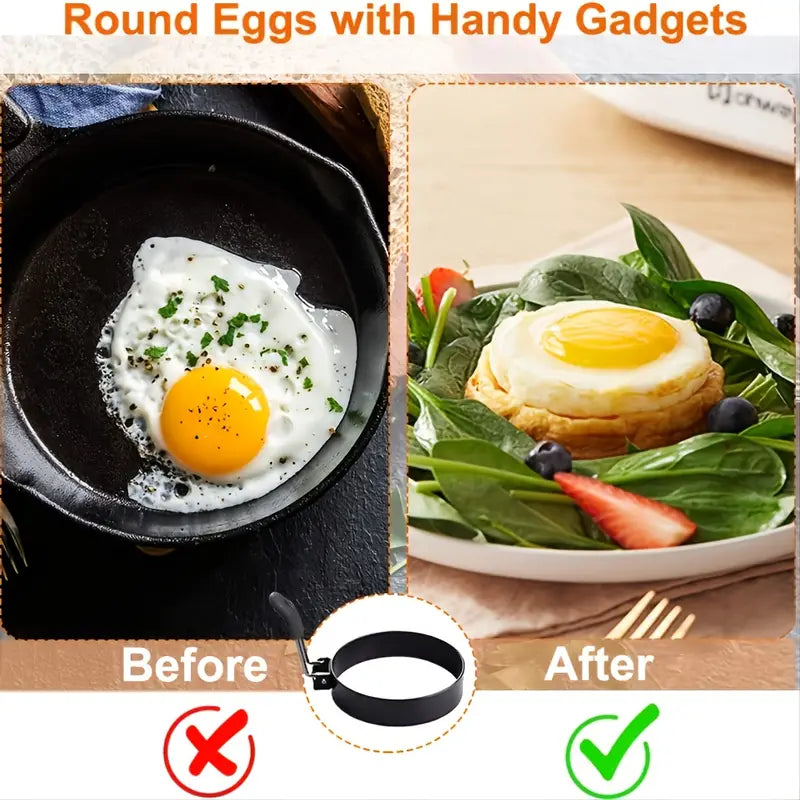 Multicolor Nonstick Egg Rings for Pancakes and Burgers